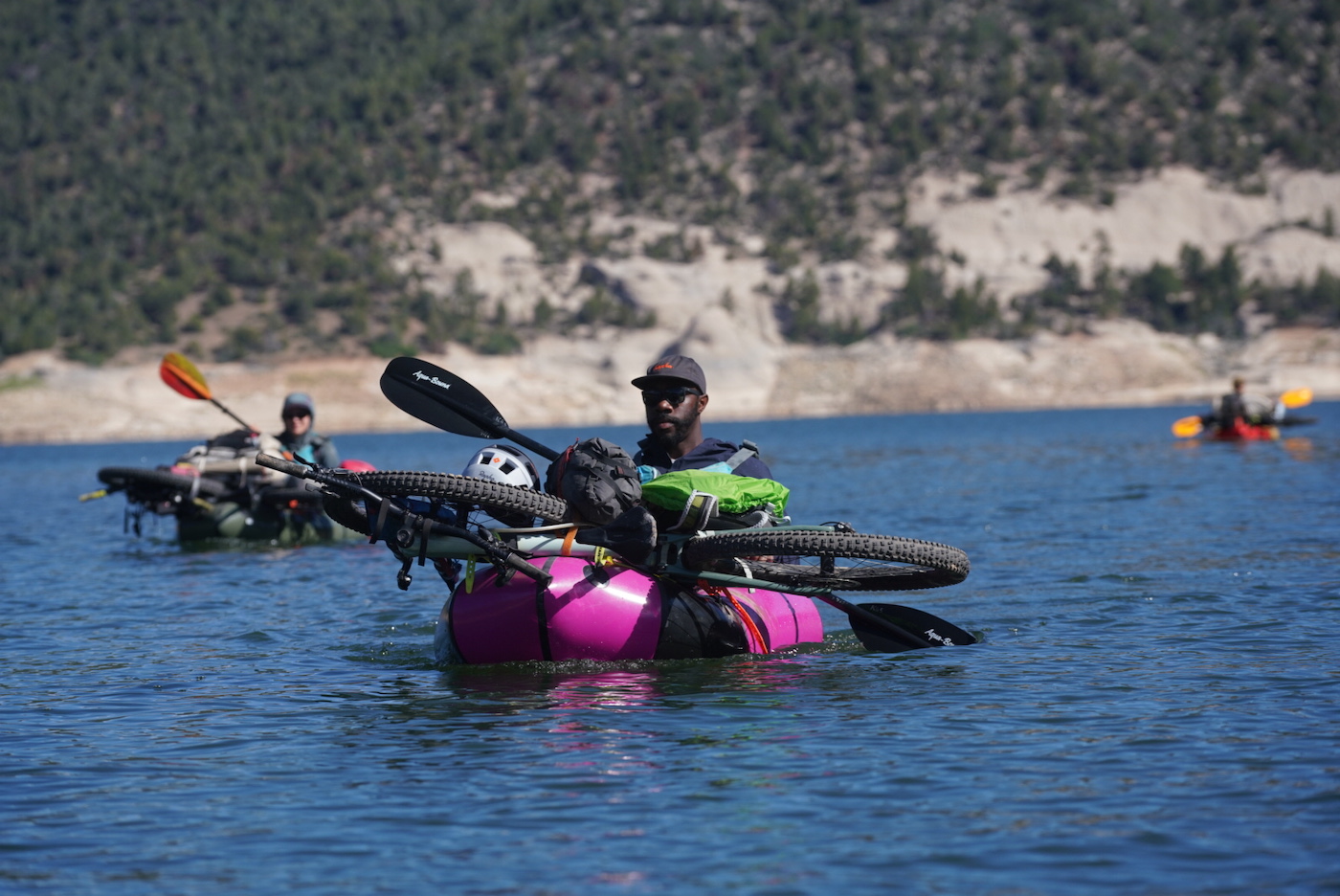 How to lash a bike to a packraft